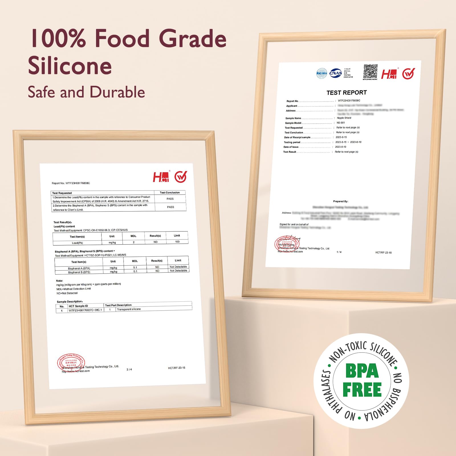 Momcozy pink carry case with shields, ready for travel