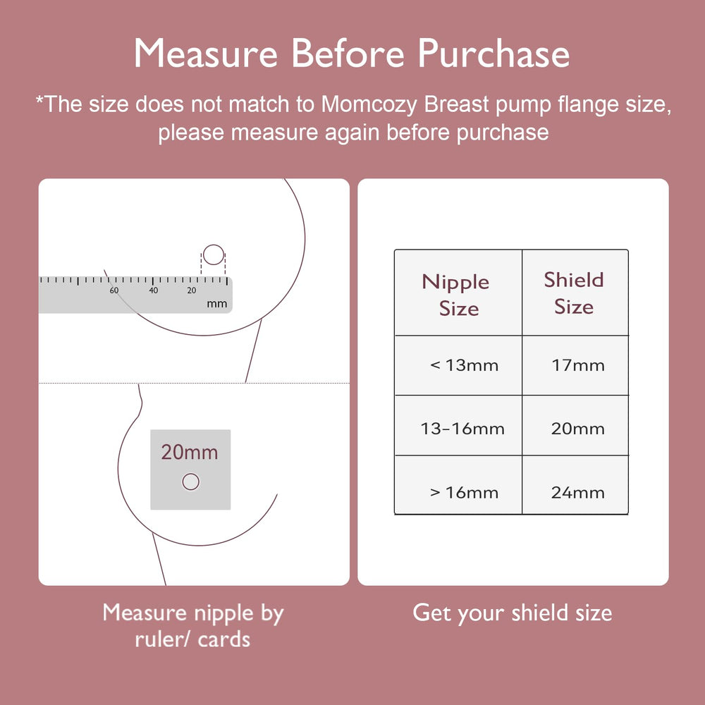 Momcozy contact nipple shields with 2mm opening to help steady latch