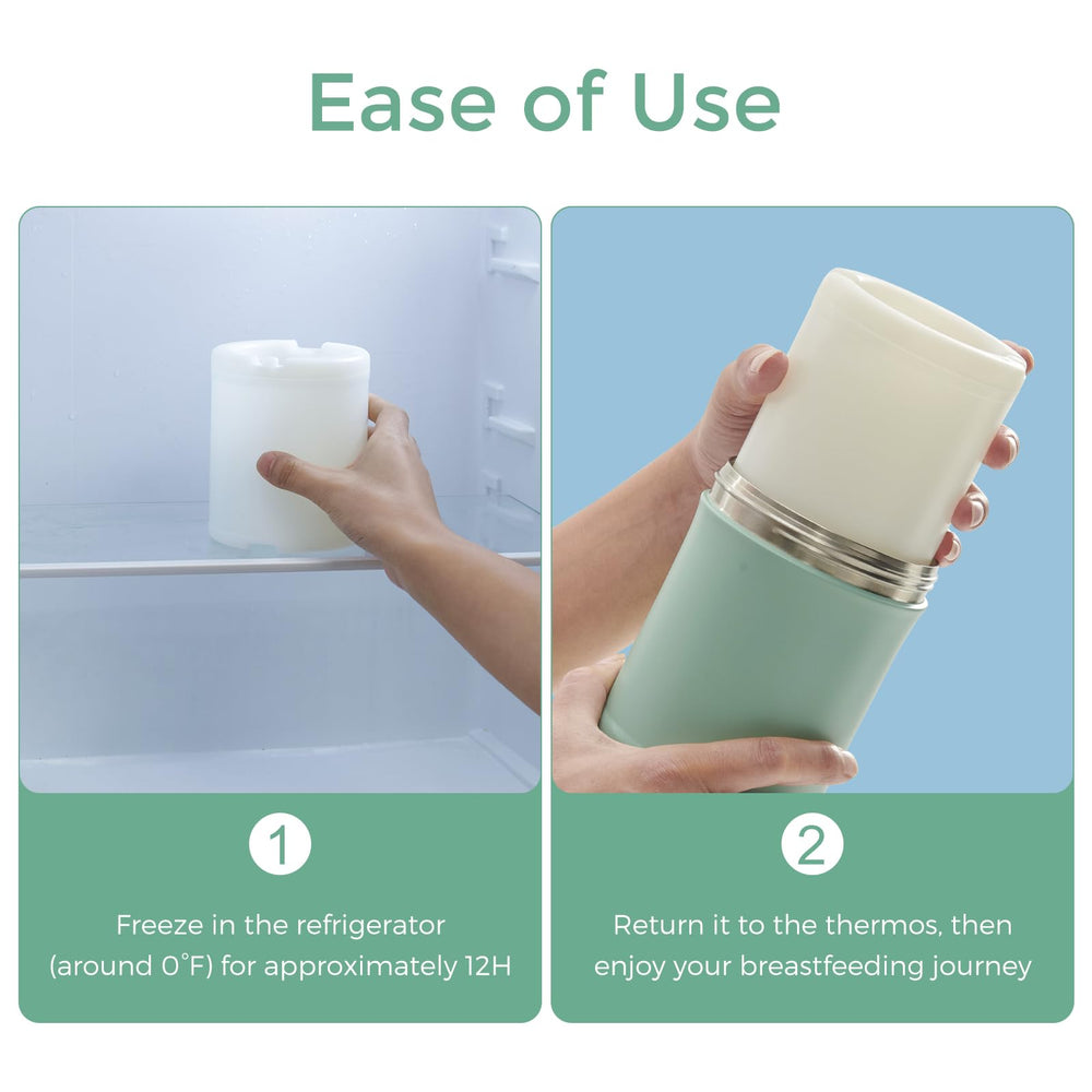 Momcozy Cooling Gel Tube for outdoor use keeps milk cool during outings.
