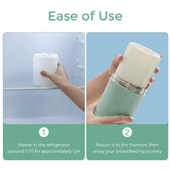 Momcozy Cooling Gel Tube for outdoor use keeps milk cool during outings.
