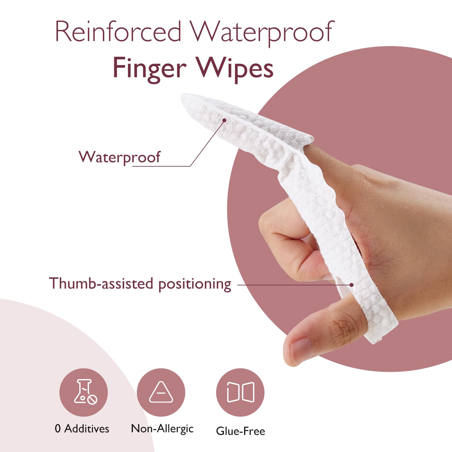 Momcozy flexible finger sleeve protects delicate skin during application.