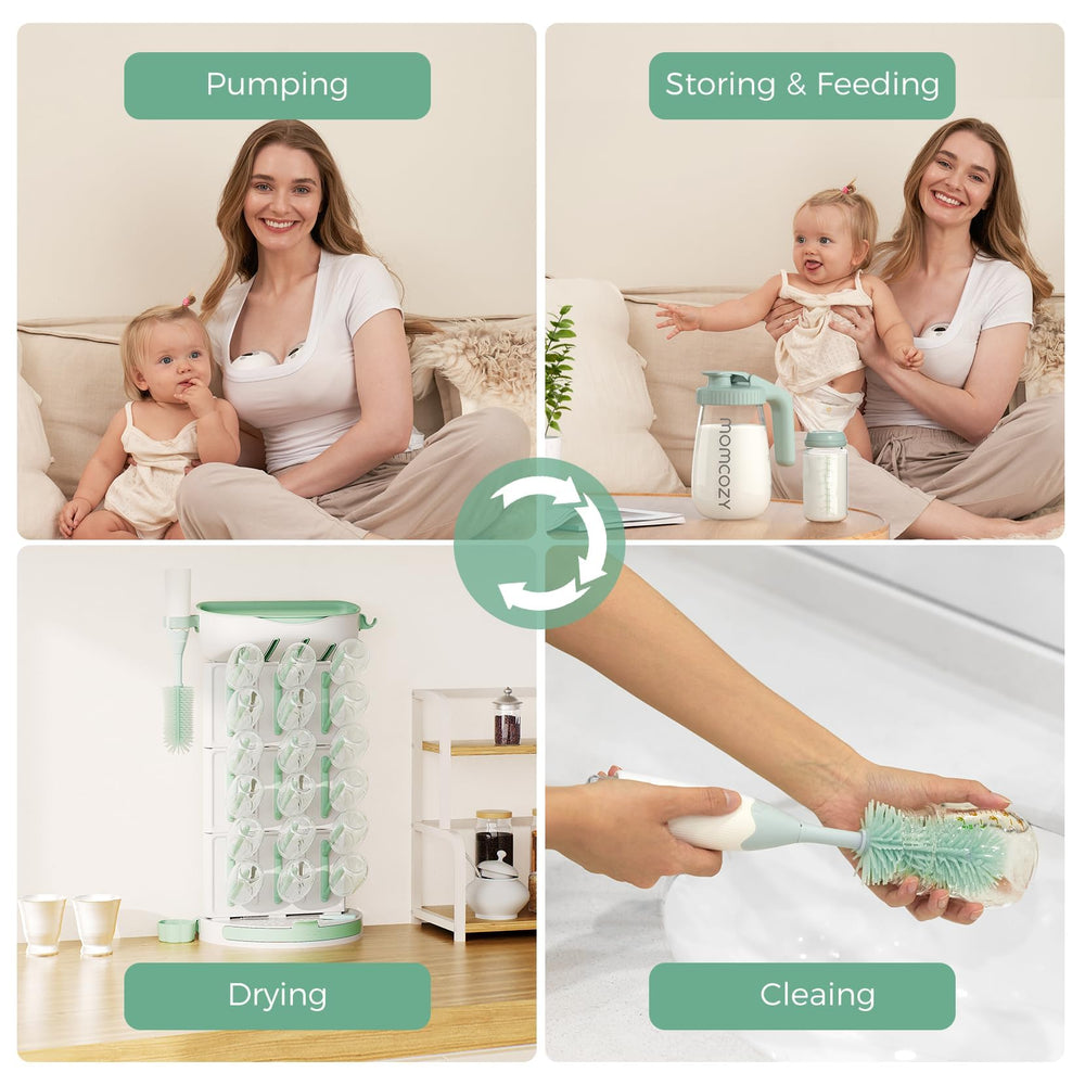 Momcozy DIY bottle drying rack in assembly mode