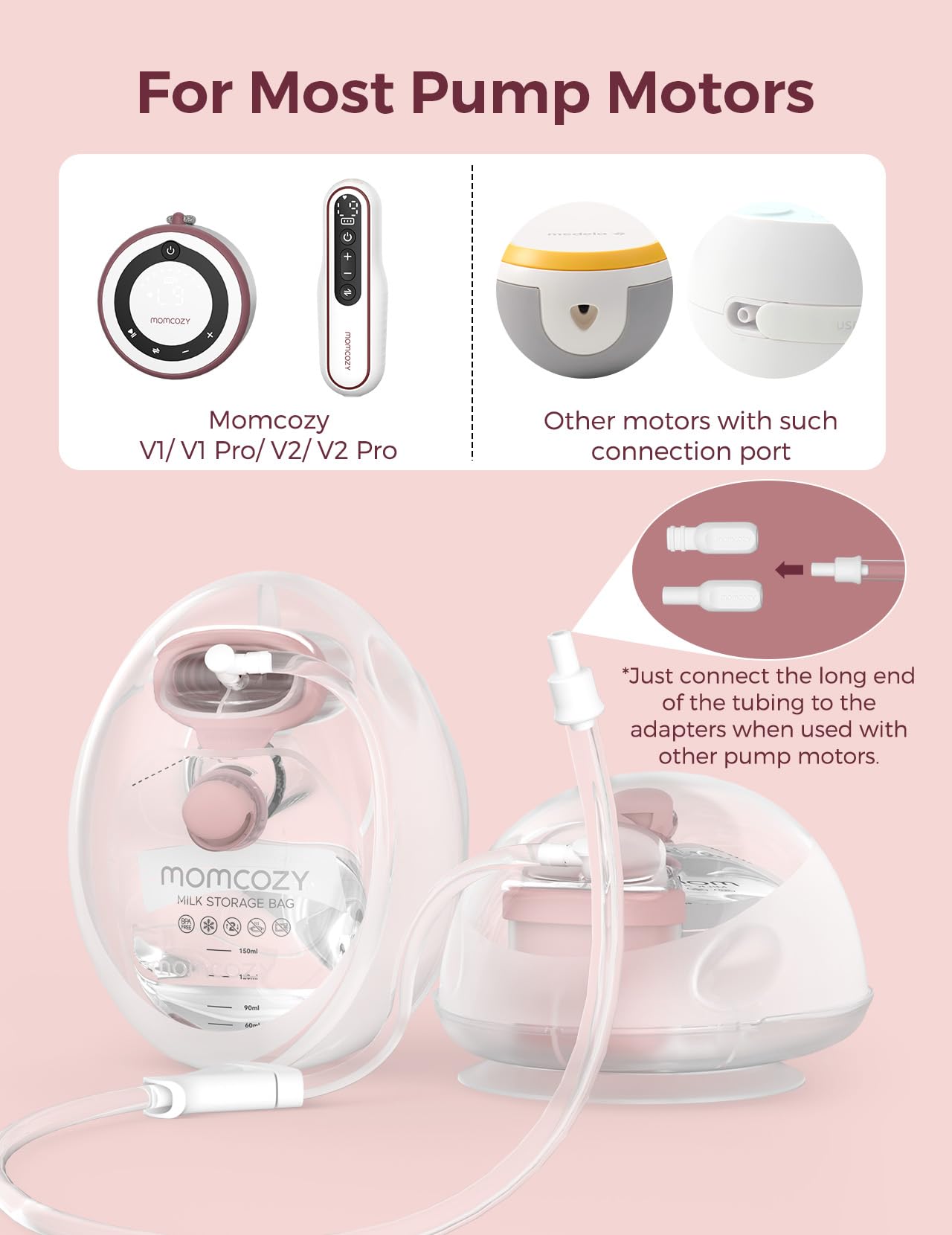 Momcozy DoubleFit flange for a snug, comfortable pumping experience
