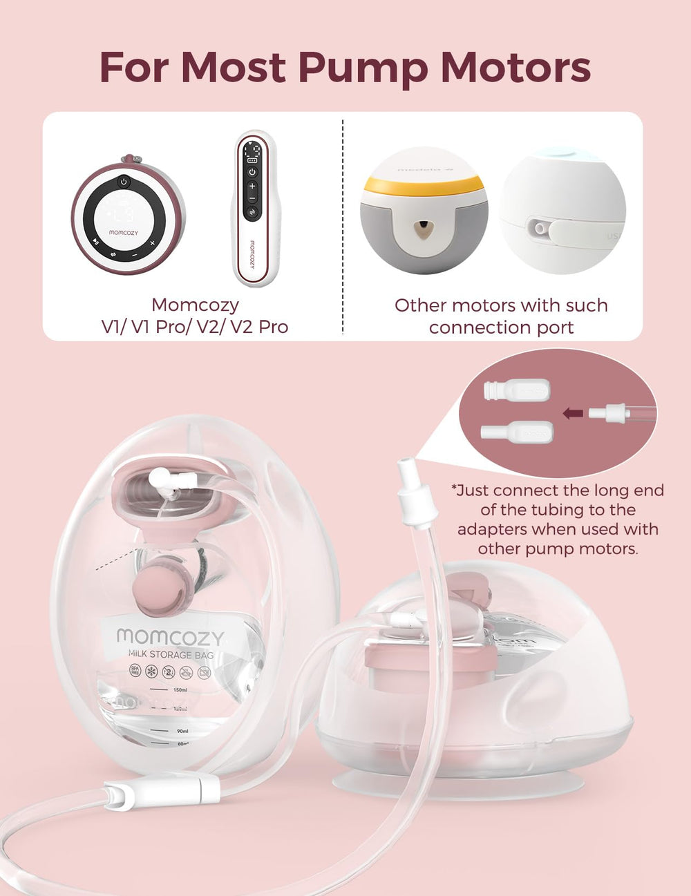 Momcozy DoubleFit flange for a snug, comfortable pumping experience