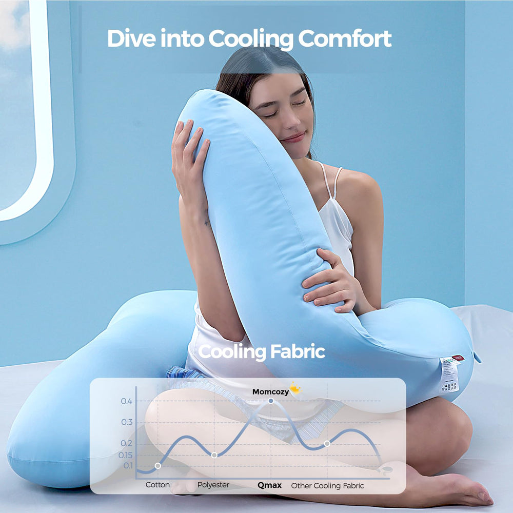 Momcozy Dreamlign U Pro leg pillow adjustable angle for nighttime movement