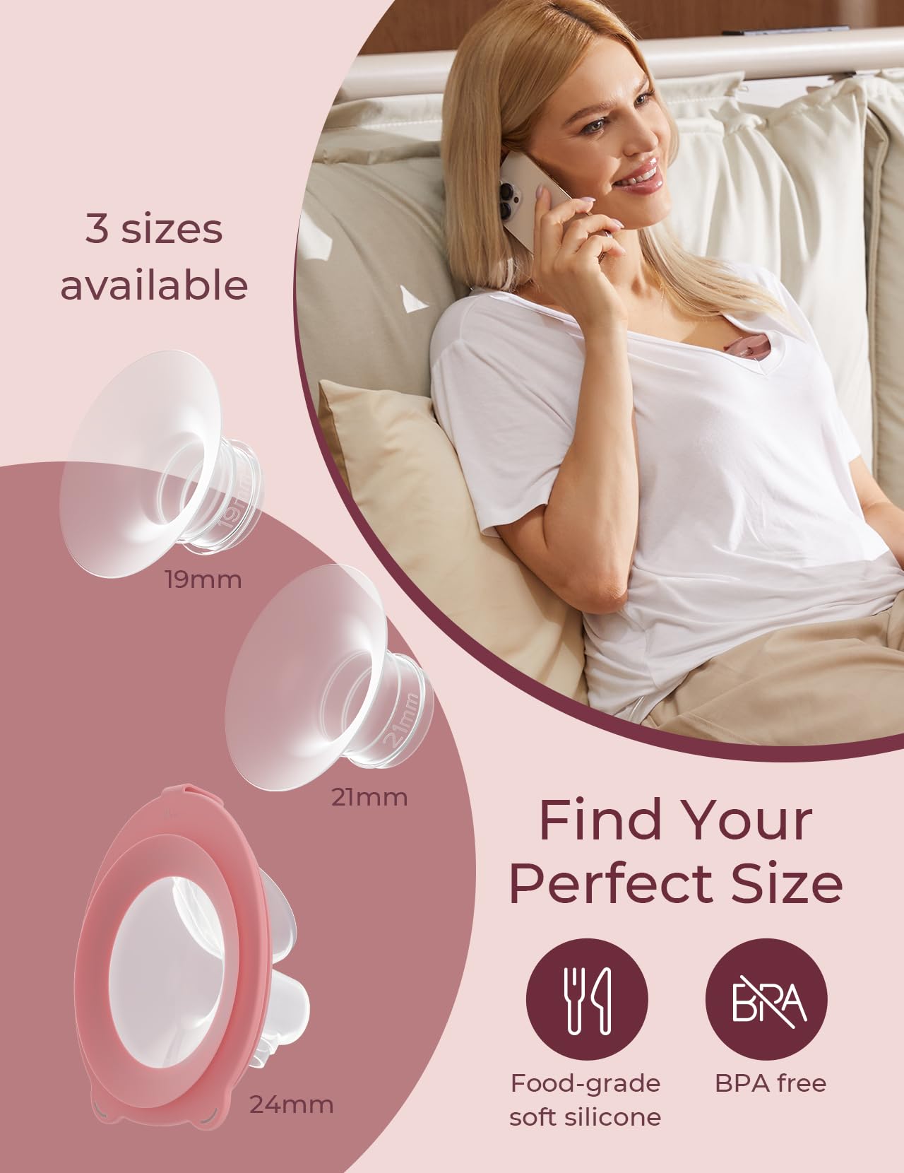 Momcozy Duckbill Valve for smooth milk flow with your pump during expression.