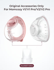 Momcozy duckbill valves for V2 Pro 4-pack compatible replacement parts for single or double pumping.