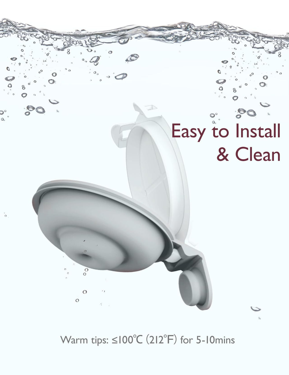 Momcozy replacement kit easy cleaning and quick boil/steam sanitation.