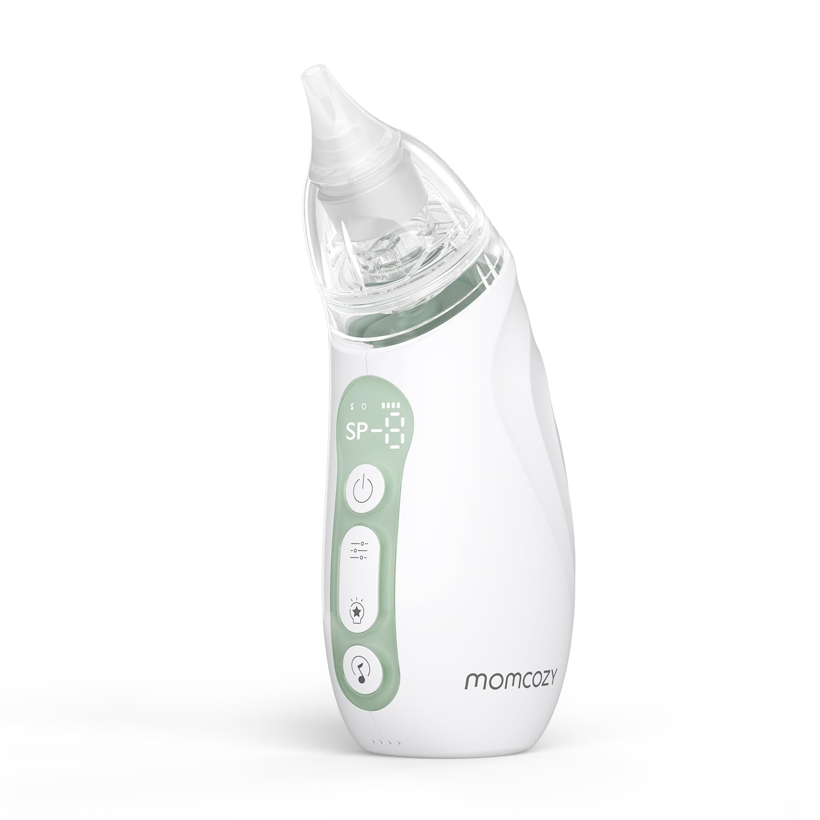 Momcozy easy-clean silicone heads for hygienic maintenance between uses.
