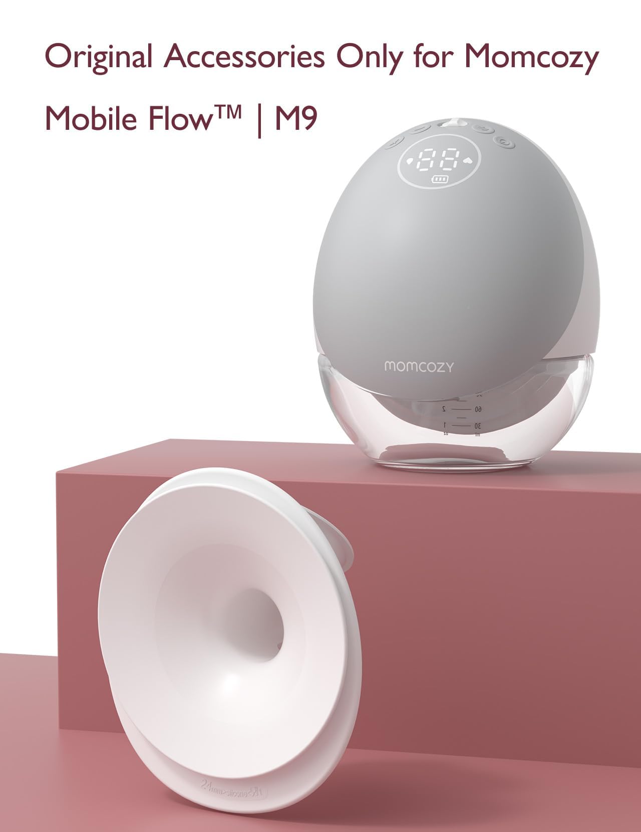 Momcozy pump parts; easy cleaning and sanitation via boiling or steaming.