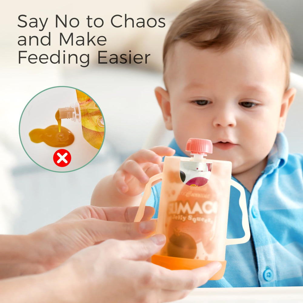 Momcozy easy-grip wave handles emphasize confident hand placement for independent toddler feeding