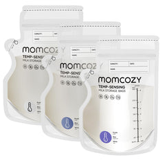 Momcozy Easy Pour bag showing 8oz capacity for precise portioning