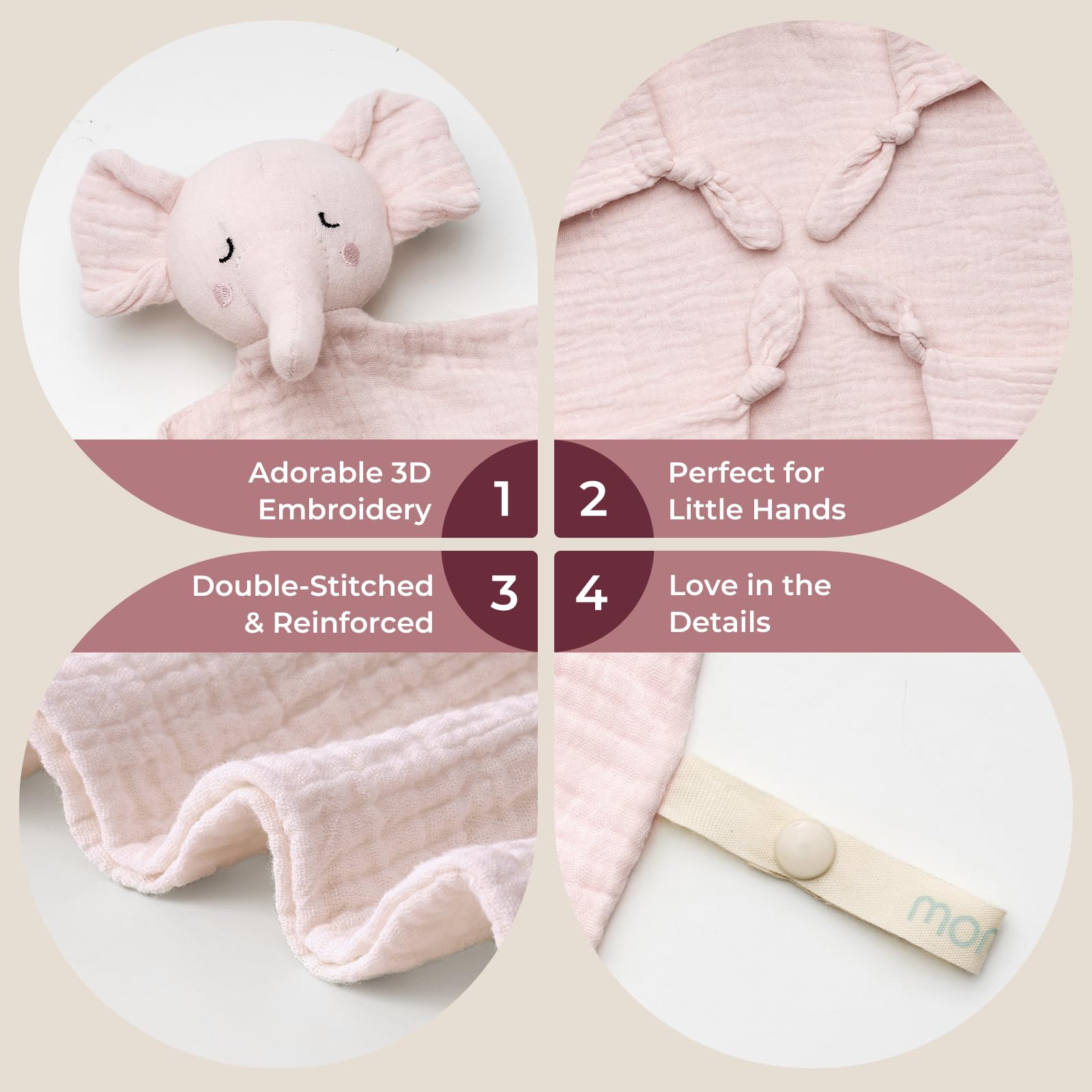 Momcozy Elephant Lovey gift box ready for newborn gifting
