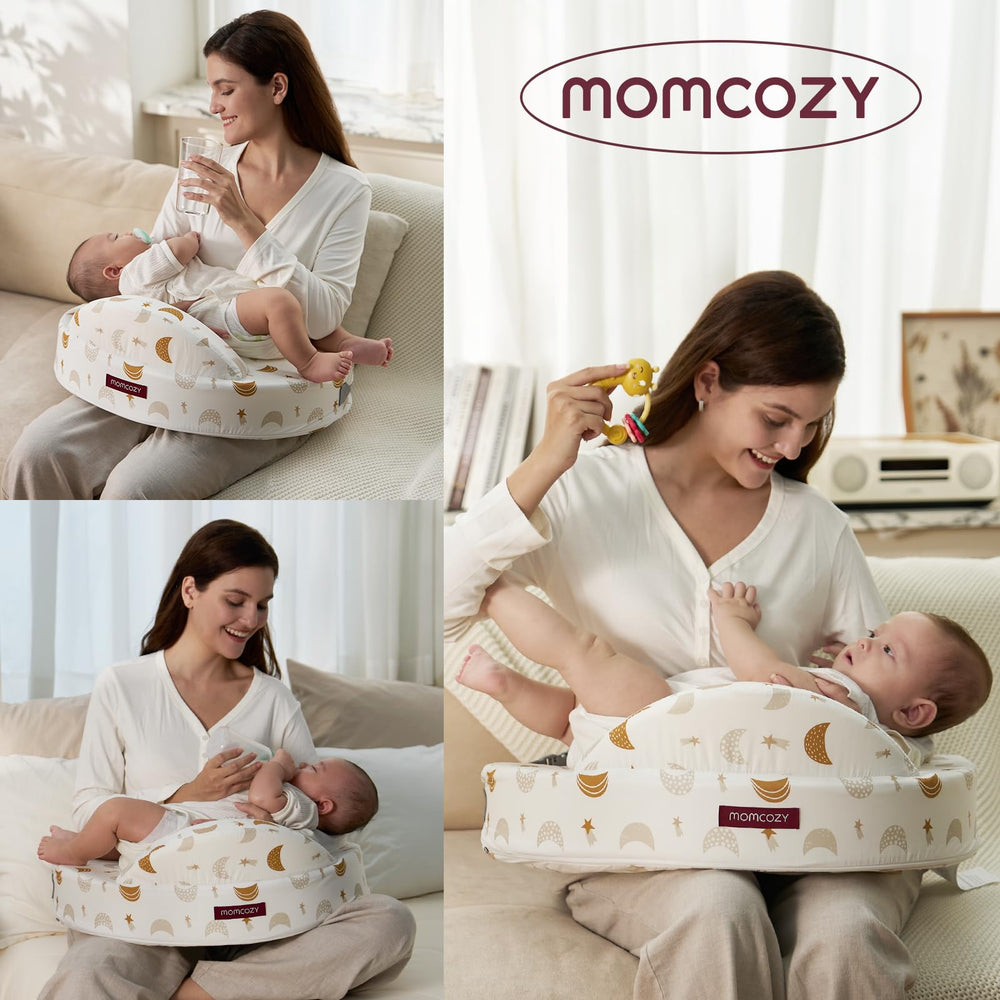 Momcozy ergonomic-arm-support aids proper latch and comfortable feeding