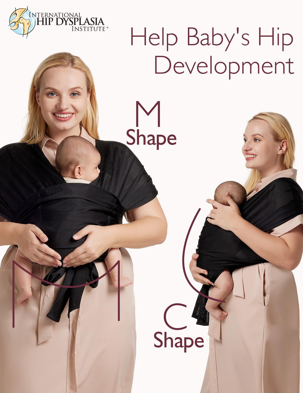 Momcozy ergonomic design distributes weight to reduce caregiver strain