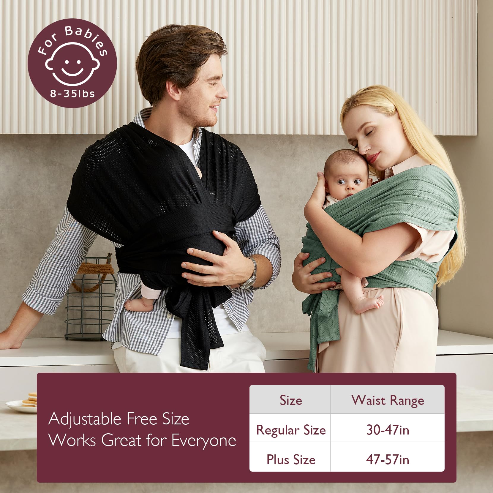 Momcozy ergonomic hip posture promotes safe baby positioning