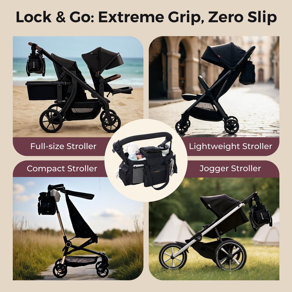 Momcozy Extra Large Stroller Organizer Max compatible with UPPAbaby and Doona