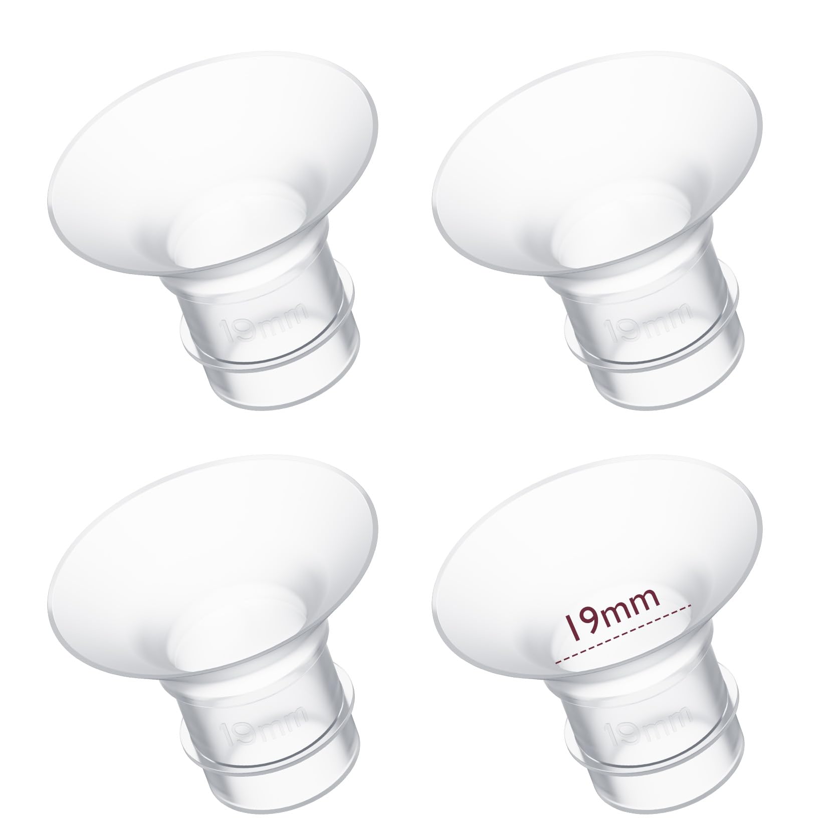 Momcozy flange insert 19mm packaging—ready-to-use accessory for compatible 24mm shields.