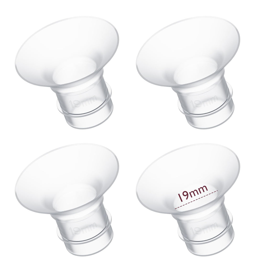 Momcozy flange insert 19mm packaging—ready-to-use accessory for compatible 24mm shields.