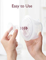Momcozy flange insert 21mm close-up, supports bigger nipples for efficient expression.