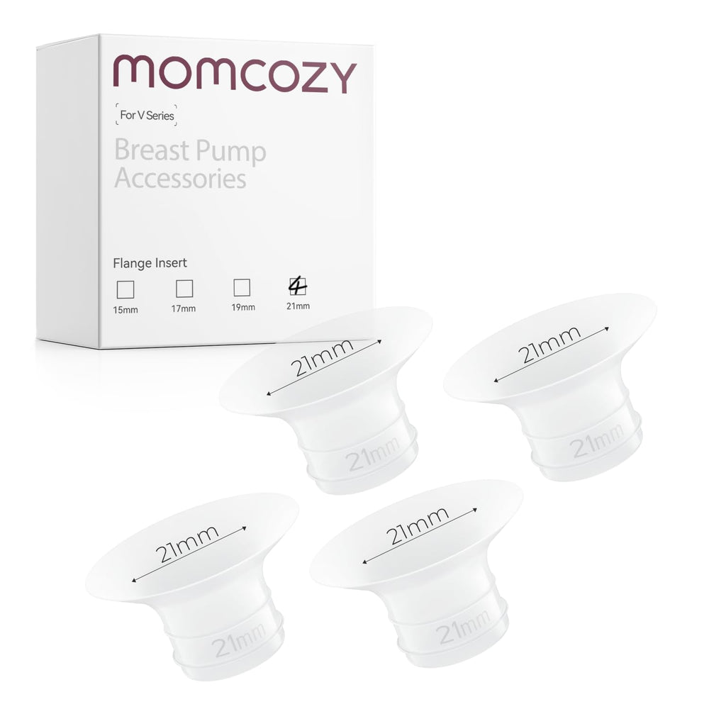 Momcozy flange insert 21mm for V1 Pro and V2 Pro provides comfortable pumping.