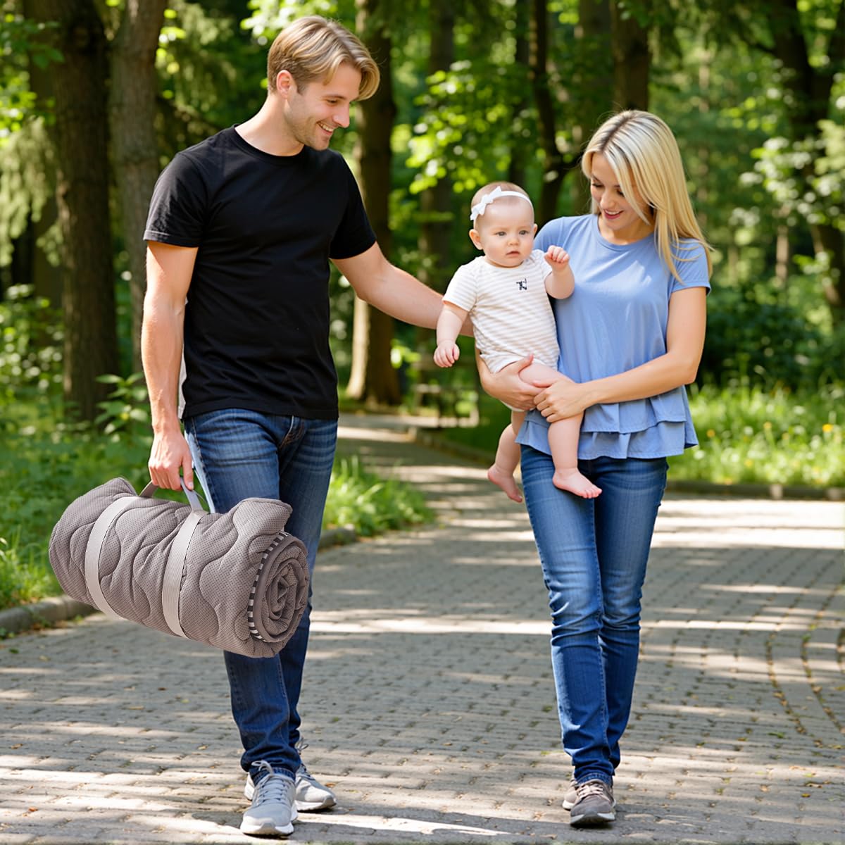 Momcozy Forest World foldable-travel demonstrates effortless packing and portability.