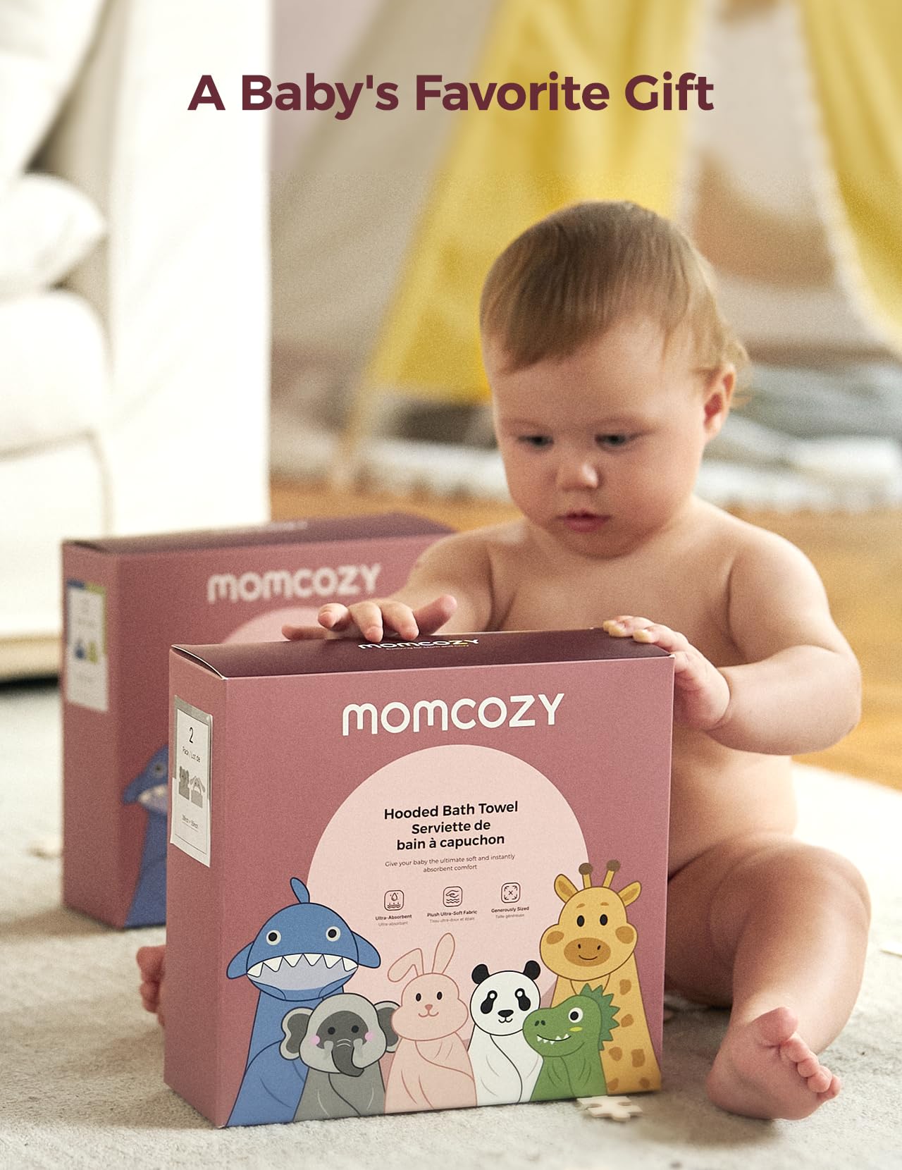 Momcozy gift-ready packaging ready for baby registry.