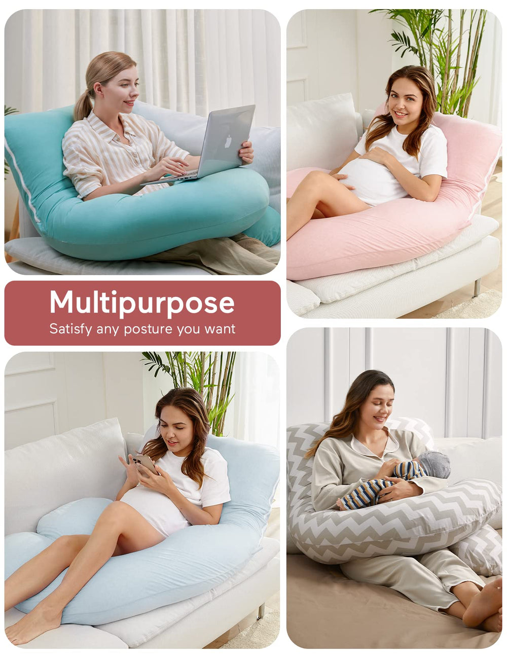 Momcozy gift ready pregnancy pillow packaging suitable for gifting occasions.