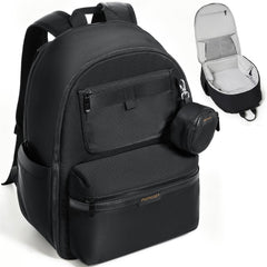 Momcozy GoEase bag open wide showing quick-access layout for fast diaper changes