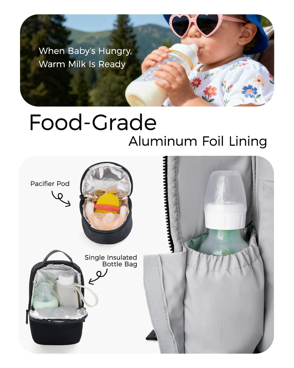 Momcozy GoEase pacifier pouch keeps pacifiers clean and within reach