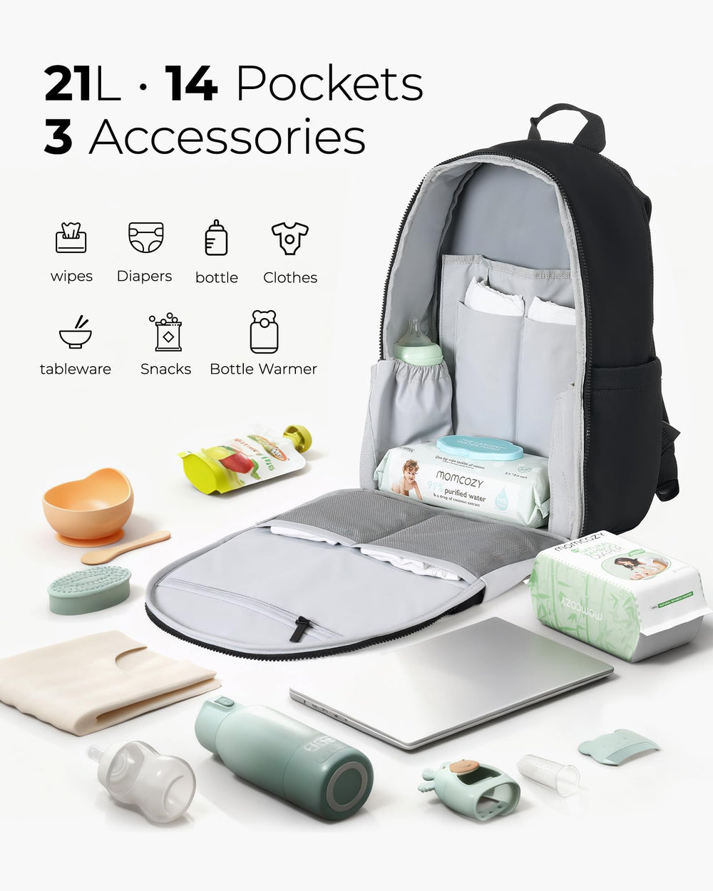 Momcozy GoEase structured design maintains shape while packed