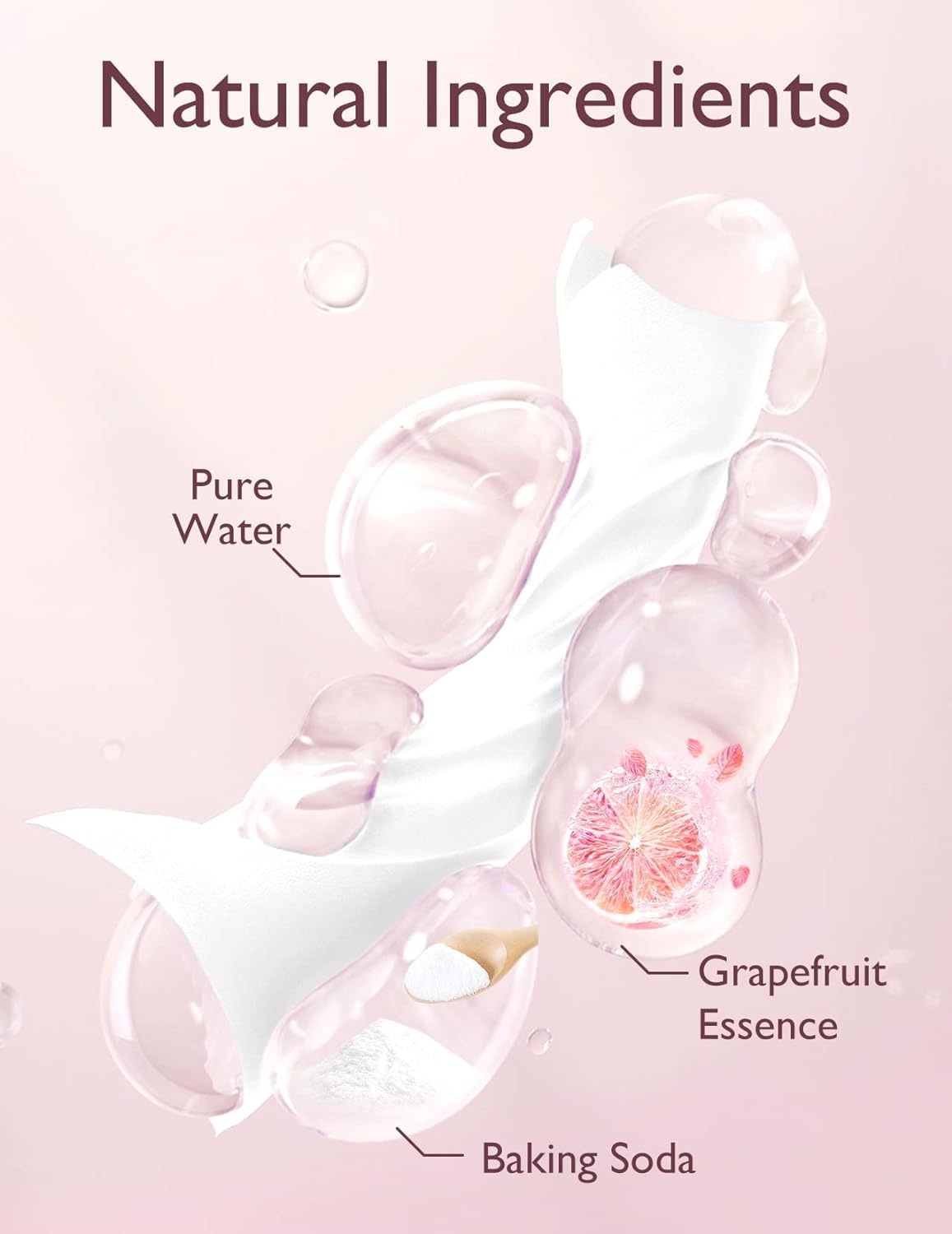 Momcozy wipes with grapefruit essence for quick, safe cleaning.