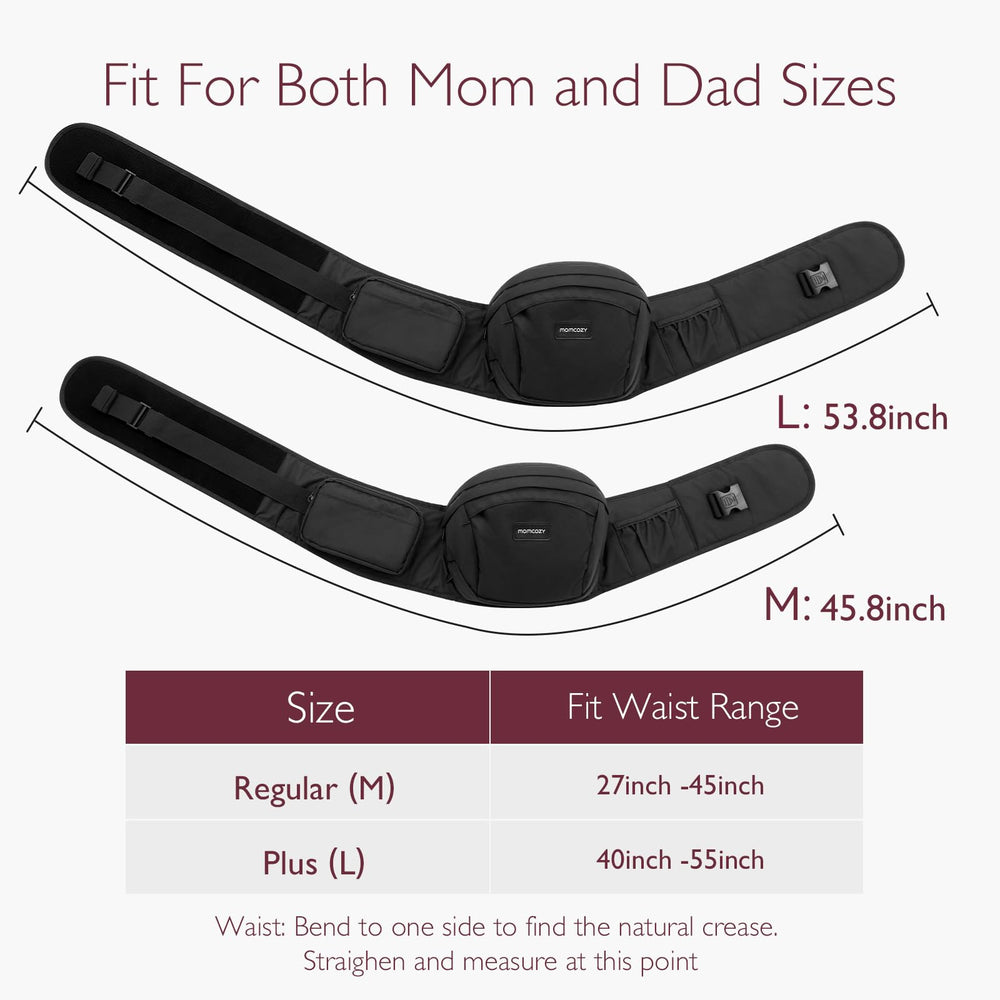 Lightweight under-1-pound design makes Momcozy hip seat easy to carry.