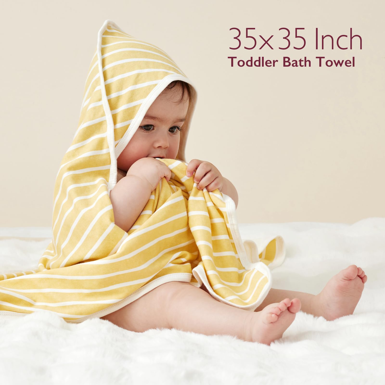 Momcozy hooded towel gift-ready packaging box for a thoughtful baby shower gift.
