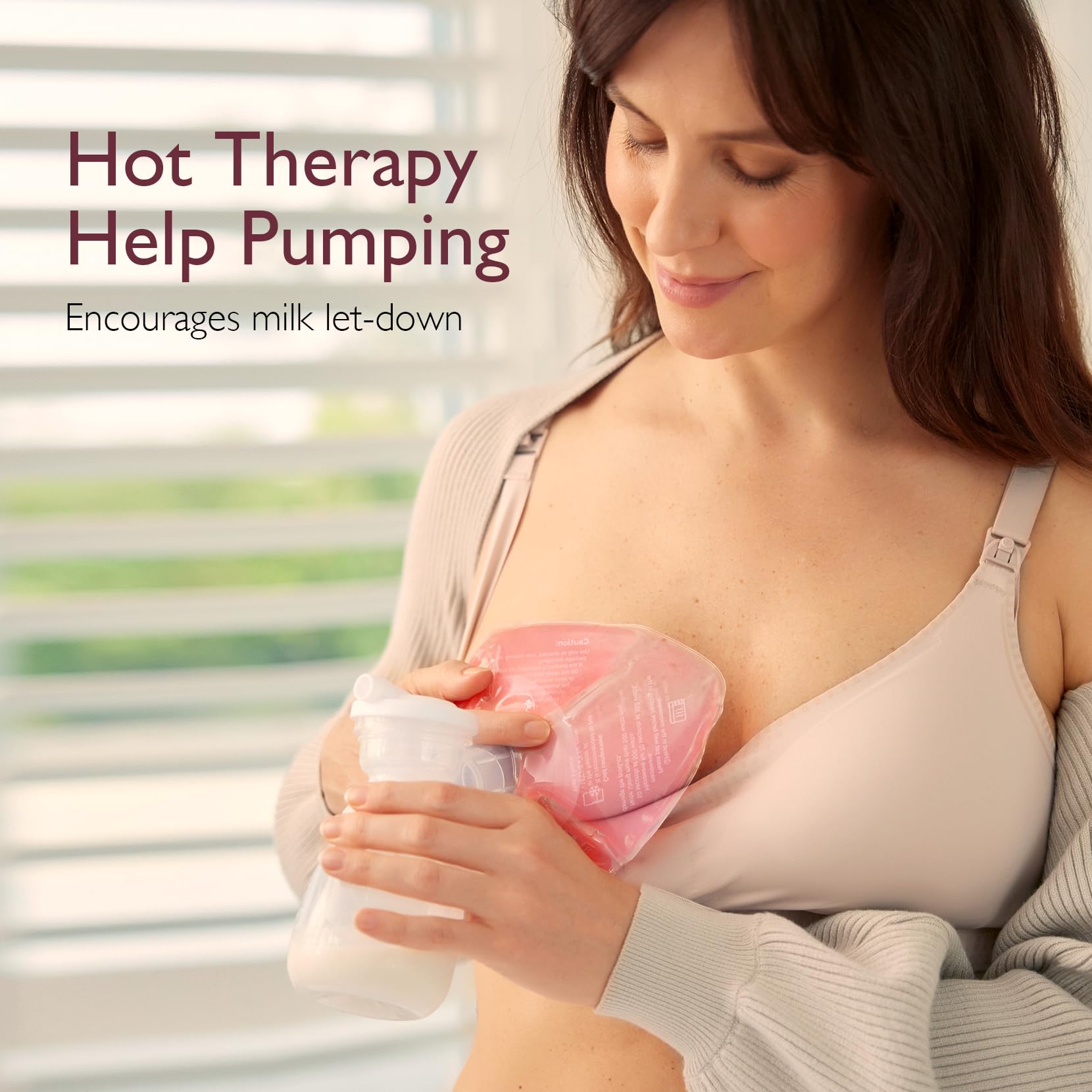 Momcozy Larger Breast Therapy Packs provide 360-degree coverage inside a nursing bra