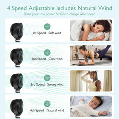 Momcozy LED night light in white and cycle modes for night visibility.