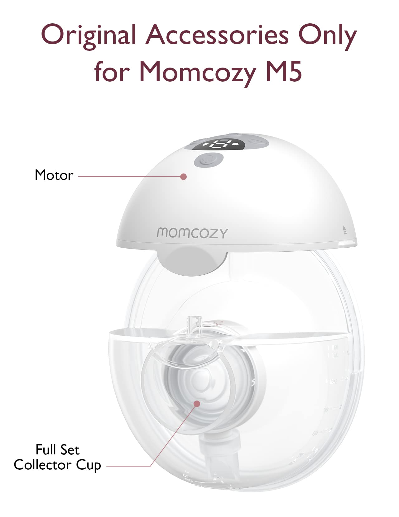 Momcozy M5 replacement kit featuring valve and diaphragm improves pumping efficiency.