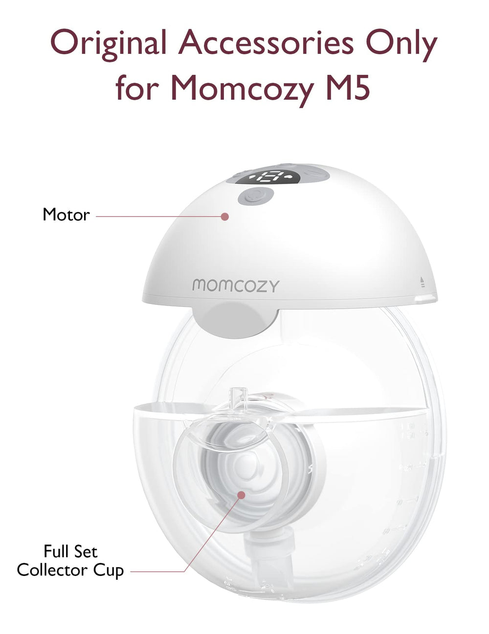 Momcozy M5 replacement kit featuring valve and diaphragm improves pumping efficiency.