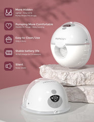 Momcozy M5 double-sealed flange for comfortable, hygienic milk expression.