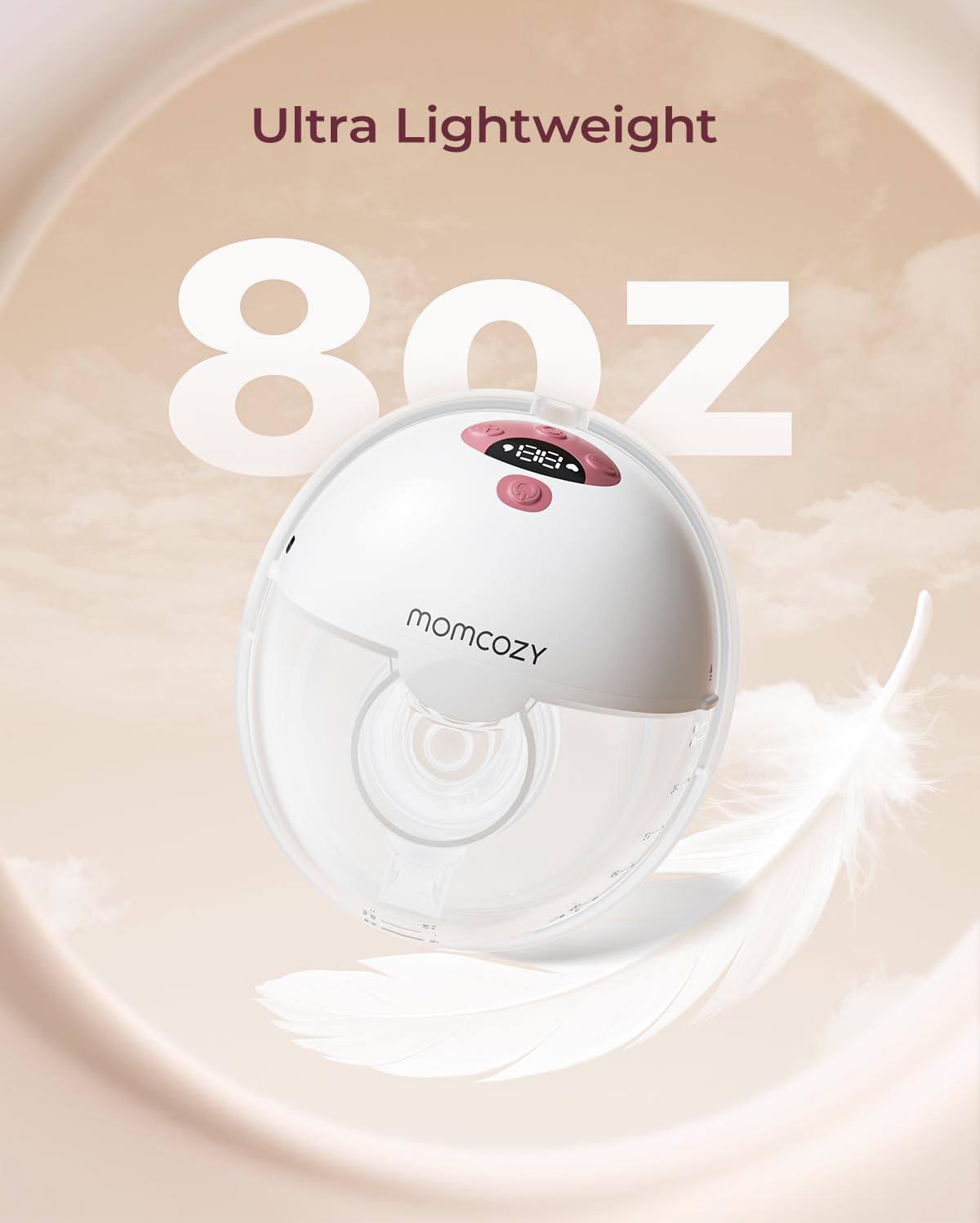 Momcozy M5 Lite quiet motor under 48db for peaceful pumping