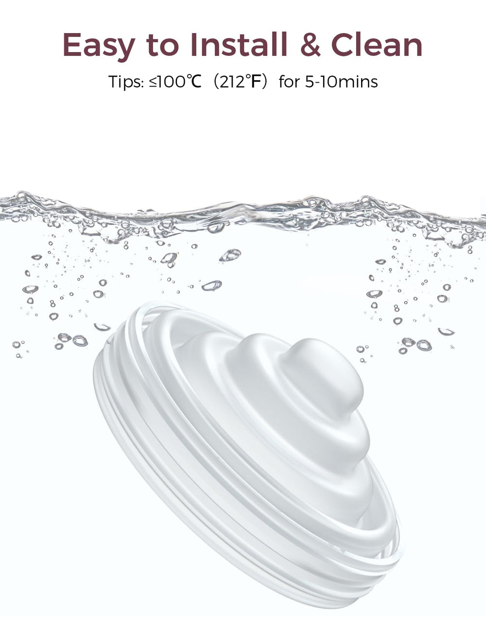 Momcozy M5 wearable pump assembly shows replacement parts for ongoing pumping routines.