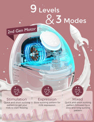 Momcozy M6 stand-up milk bowl design reduces spills during transfer.