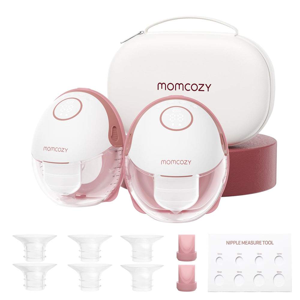 Momcozy M6 wearable pump on bra for discreet, hands-free pumping