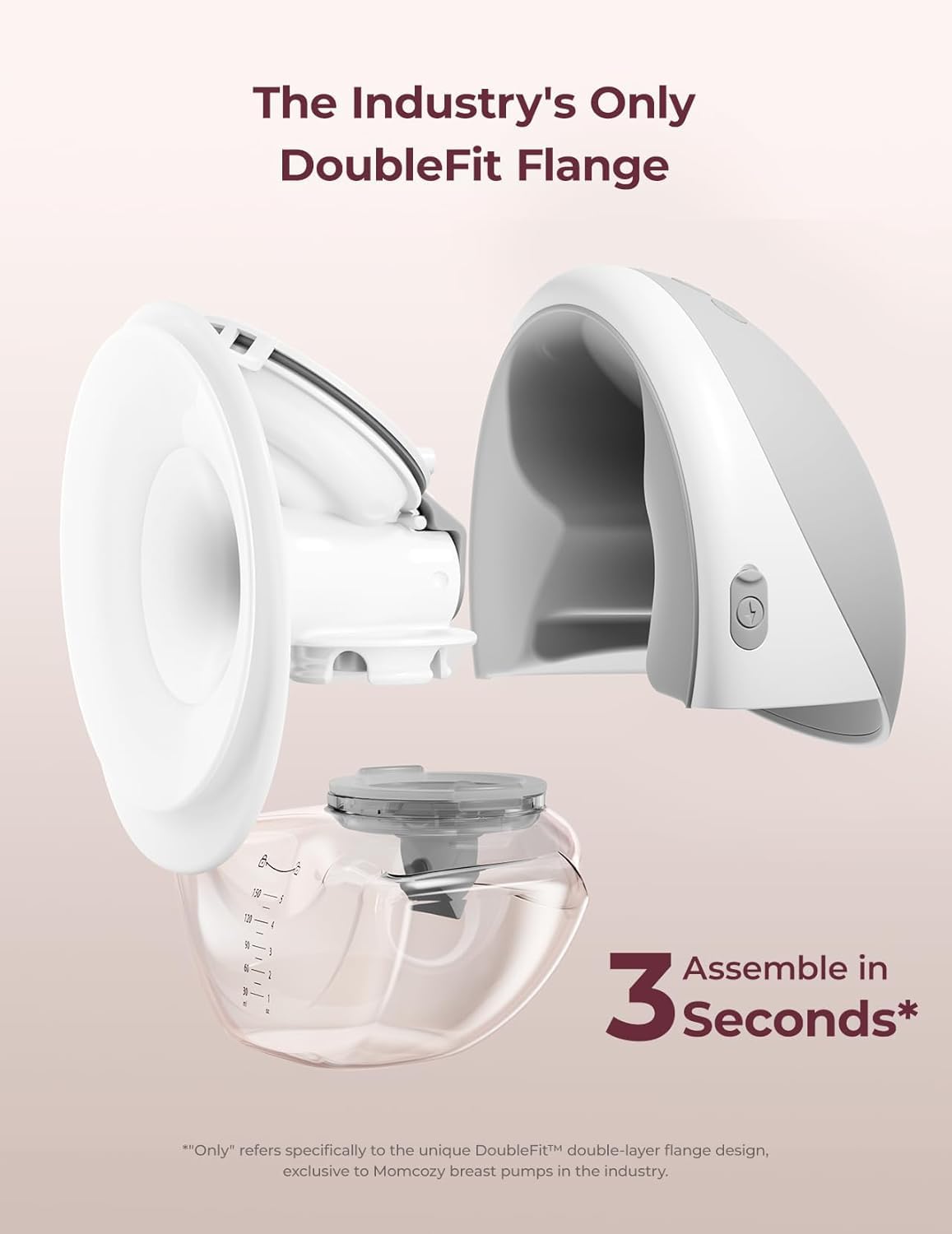 Momcozy M9 milk-relief mode UI supports targeted comfort while pumping.