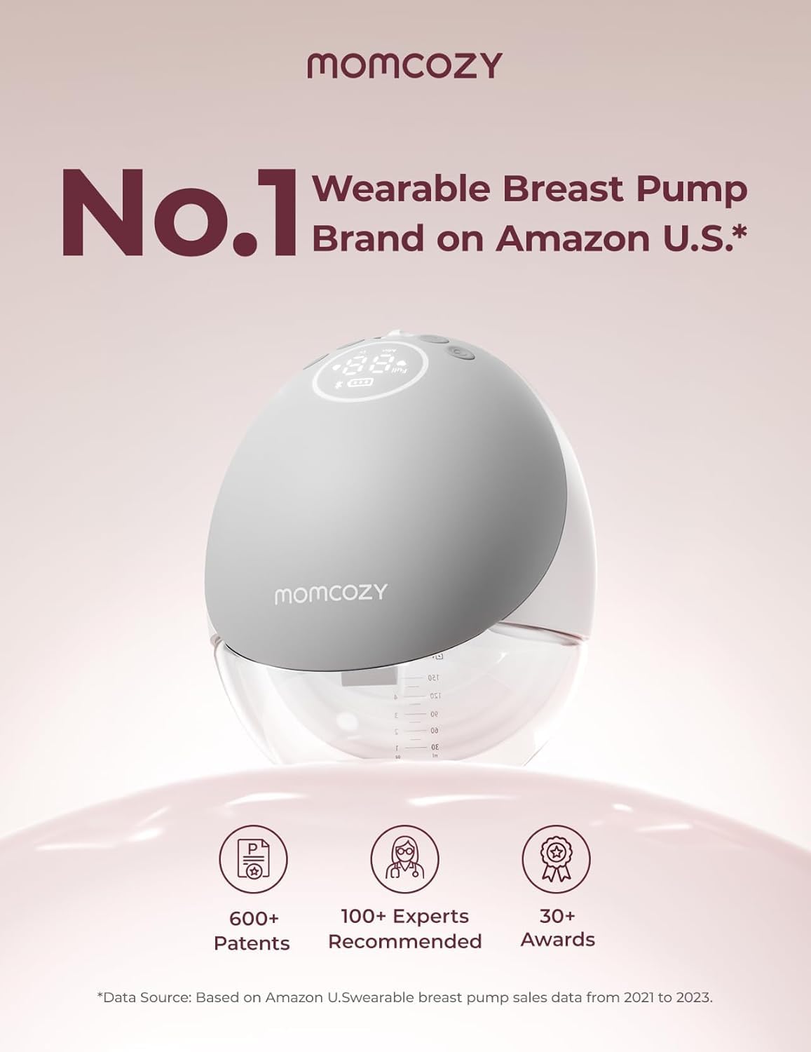 Momcozy M9 quiet pumping mode with low noise operation.