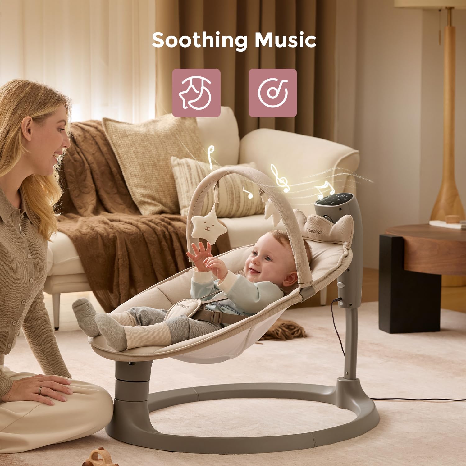 Momcozy machine-washable seat image for quick, hygienic cleaning after spills.