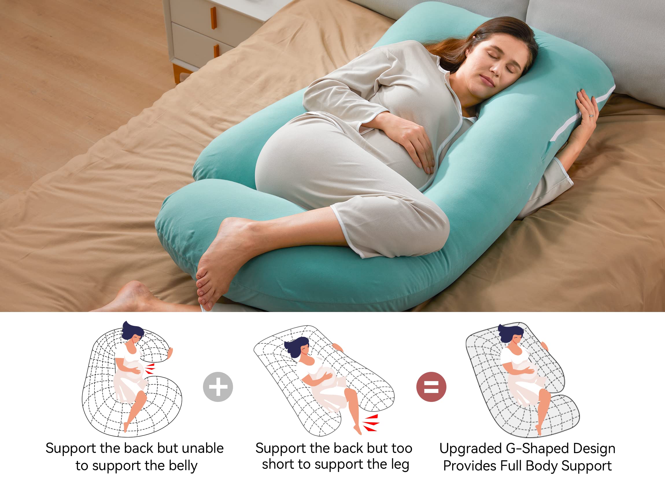 Momcozy maternity pillow gift-ready packaging illustrates thoughtful present