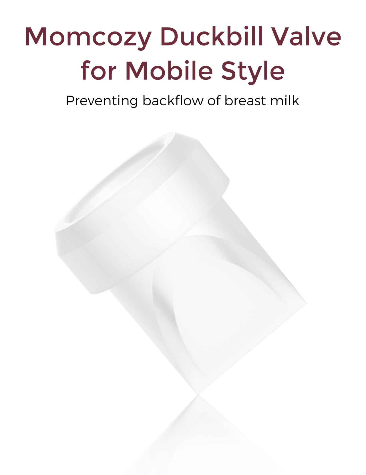 Momcozy M6 accessories pack on white aids quick, hygienic replacements.