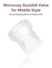 Momcozy M6 accessories pack on white aids quick, hygienic replacements.