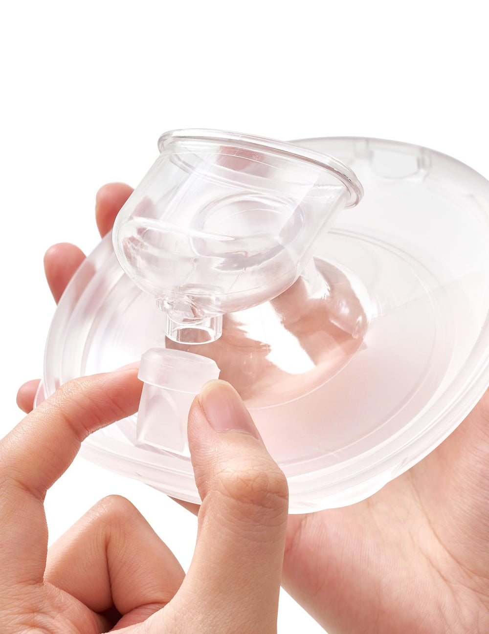 Momcozy M6 valve cleaning-ready image suggests easy washing after use.